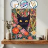 Çiçek Tarlasında Kara Kedi — Sayılarla Boyama Seti