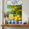 Limonlar Ve Bir Masada Limonata Sürahisi — Sayılarla Boyama Seti