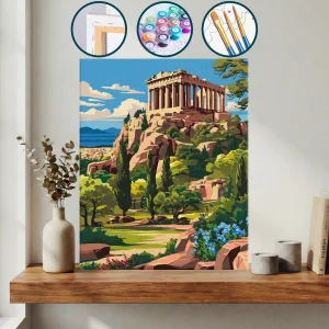 Üzerinde Tapınağın Bulunduğu Tepenin Görünümü — Sayılarla Boyama Seti