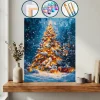 Karda Aydınlatılan Noel Ağacı — Sayılarla Boyama Seti