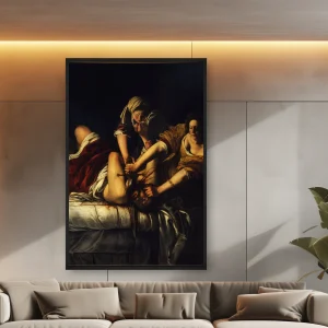 Judith'in Holofernes'i Öldürmesi, Artemisia Gentileschi — Kanvas Tablo