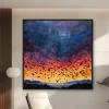 Gökyüzünde Uçan Bir Kuş Sürüsü Tablosu — Kanvas Tablo
