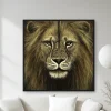Kameraya Bakan Bir Aslan — Kanvas Tablo