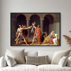Horatius Kardeşlerin Yemini, Jacques-Louis David — Kanvas Tablo